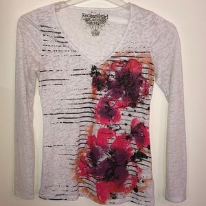 Rocker Girl long sleeve T size medium